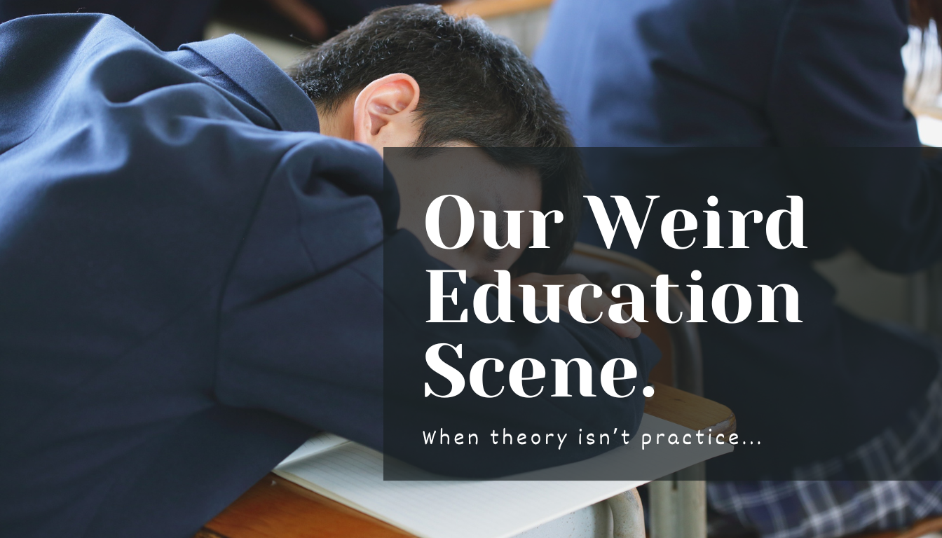 Our Weird Education Scene.